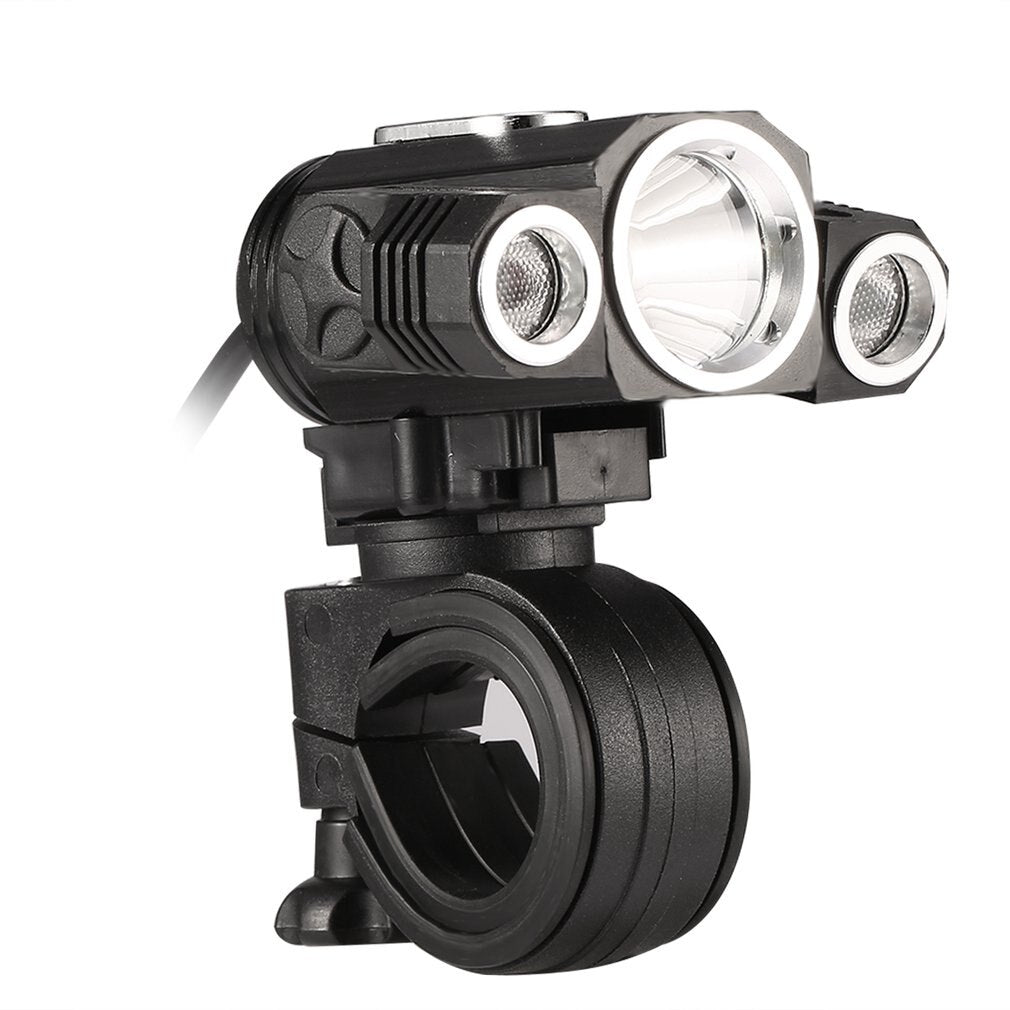 Deroace Adjustable High Light Bicycle Headlight USB Charging Lamp 3 Mode X3 T6 LED Bike Head Light Cycling Front Lamp